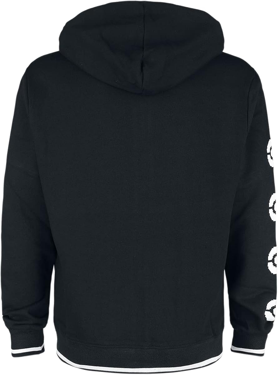 Pokémon Charmander Hombre Capucha con Cremallera Negro Regular