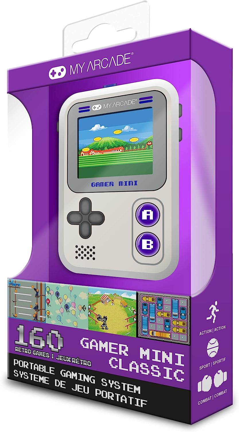 GAMER MINI CLASSIC 160 EN 1 GRIS ET VIOLET