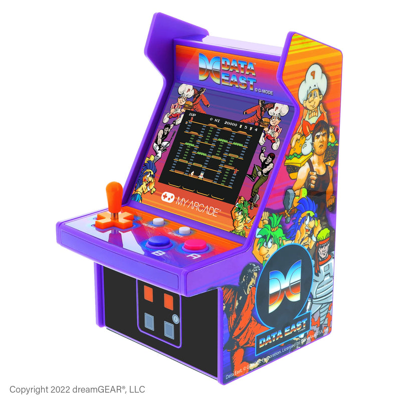 My Arcade Data East Hits Micro Player: 6.8" Fully Playable Mini Arcade Machine with 308 Games, 2.75" Display, Built-in Speakers