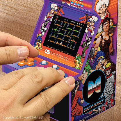 My Arcade Data East Hits Micro Player: 6.8" Fully Playable Mini Arcade Machine with 308 Games, 2.75" Display, Built-in Speakers