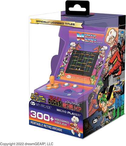 My Arcade Data East Hits Micro Player: 6.8" Fully Playable Mini Arcade Machine with 308 Games, 2.75" Display, Built-in Speakers