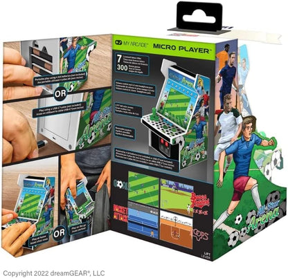 My Arcade All Star Arena Micro Player- Fully Portable Mini Arcade Machine with 307 Retro Games, 2.75" Screen
