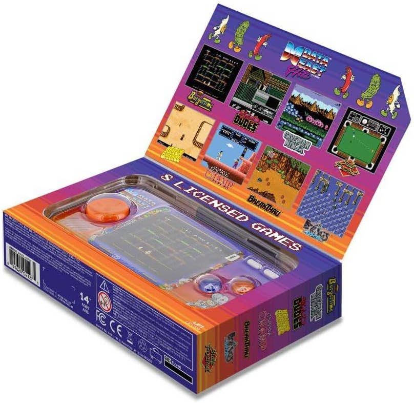 My Arcade Data East Hits Mini Arcade Games Console - Pocket Player Table Top Arcade Machine, Portable Handheld Game, Retro Gaming Console, Mini Retro Games Machines for Kids & Adults