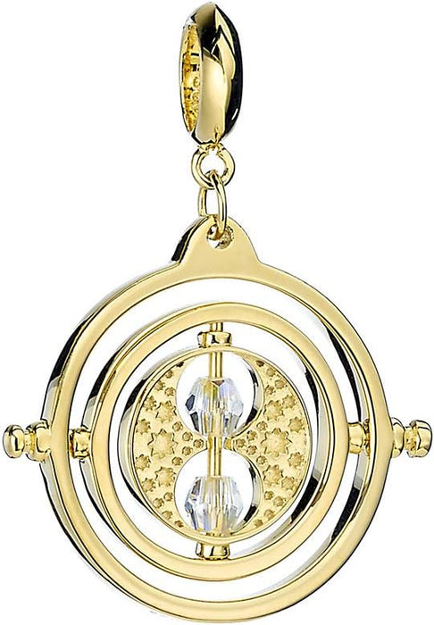 Official Harry Potter Gold Plated Time Turner Slider Charm Embellished Swarovski® Crystals by The Carat Shop