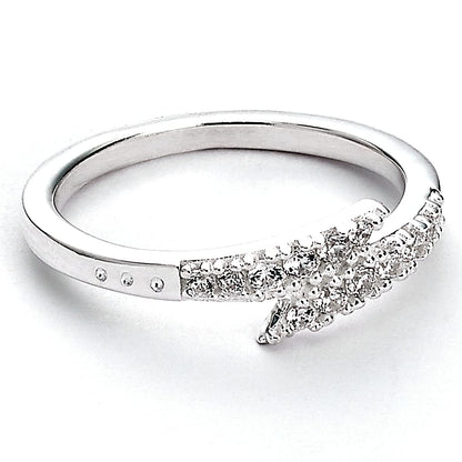 Harry Potter Official Sterling Silver Lightning Bolt Ring - Size Small by The Carat Shop