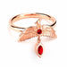 Harry Potter Sterling Silver Fawkes Rose Gold Plated Ring Size Small