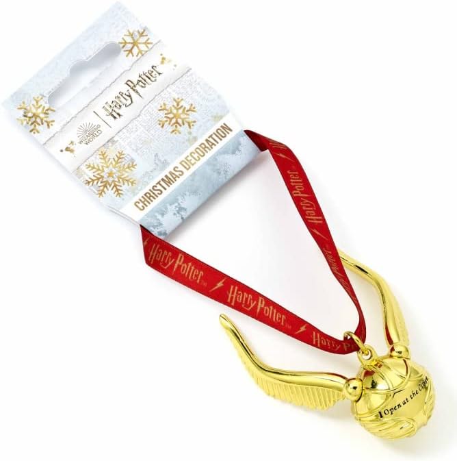 HARRY POTTER Official 3D Golden Snitch Christmas Decoration