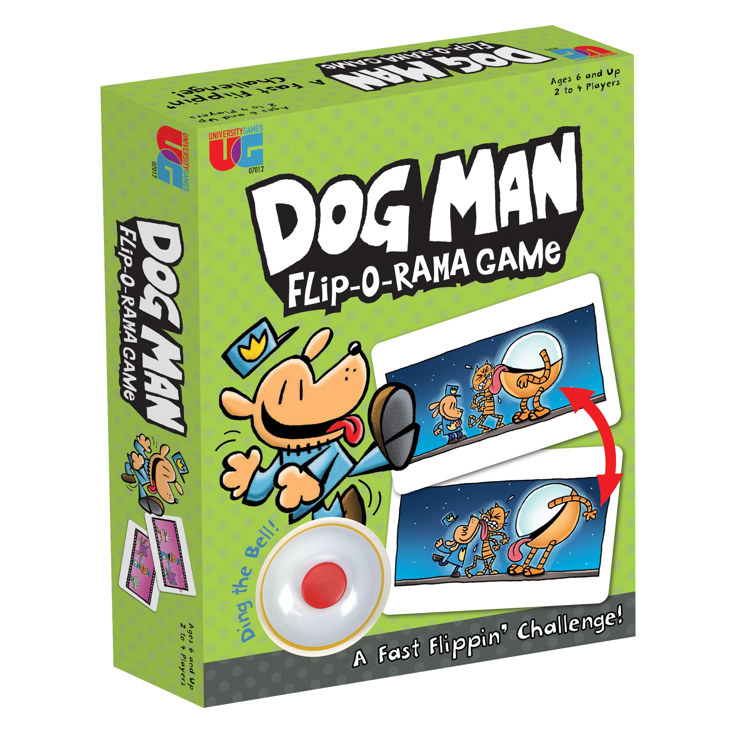University Games | Dog Man Flip-o-Rama Card Matching Game, Based on The Dog Man Books Series, for 2 or More Players Ages 6 and Up