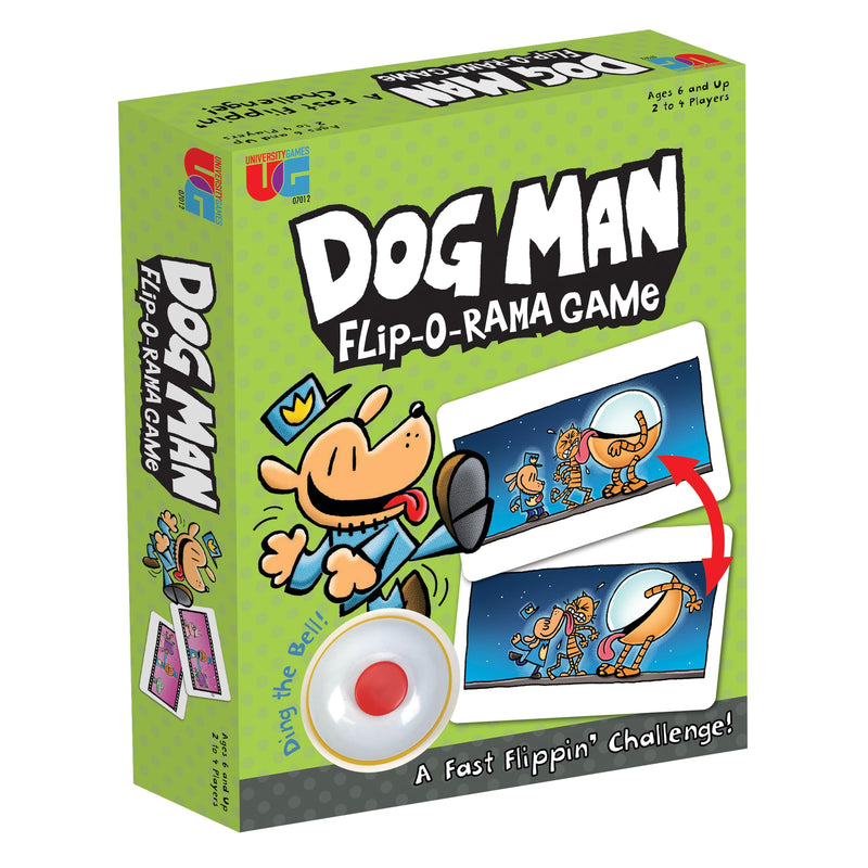 University Games | Dog Man Flip-o-Rama Card Matching Game, Based on The Dog Man Books Series, for 2 or More Players Ages 6 and Up