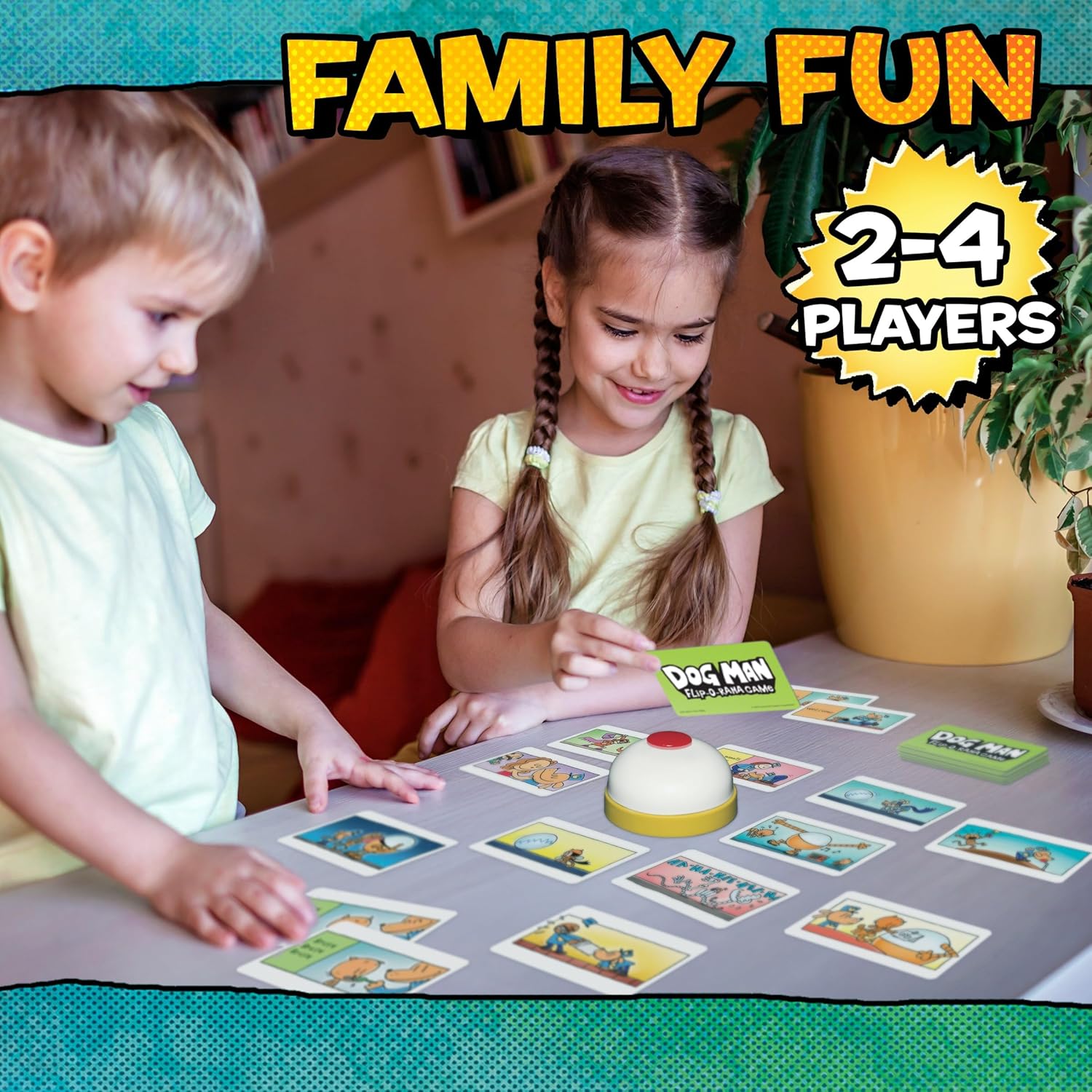 University Games | Dog Man Flip-o-Rama Card Matching Game, Based on The Dog Man Books Series, for 2 or More Players Ages 6 and Up