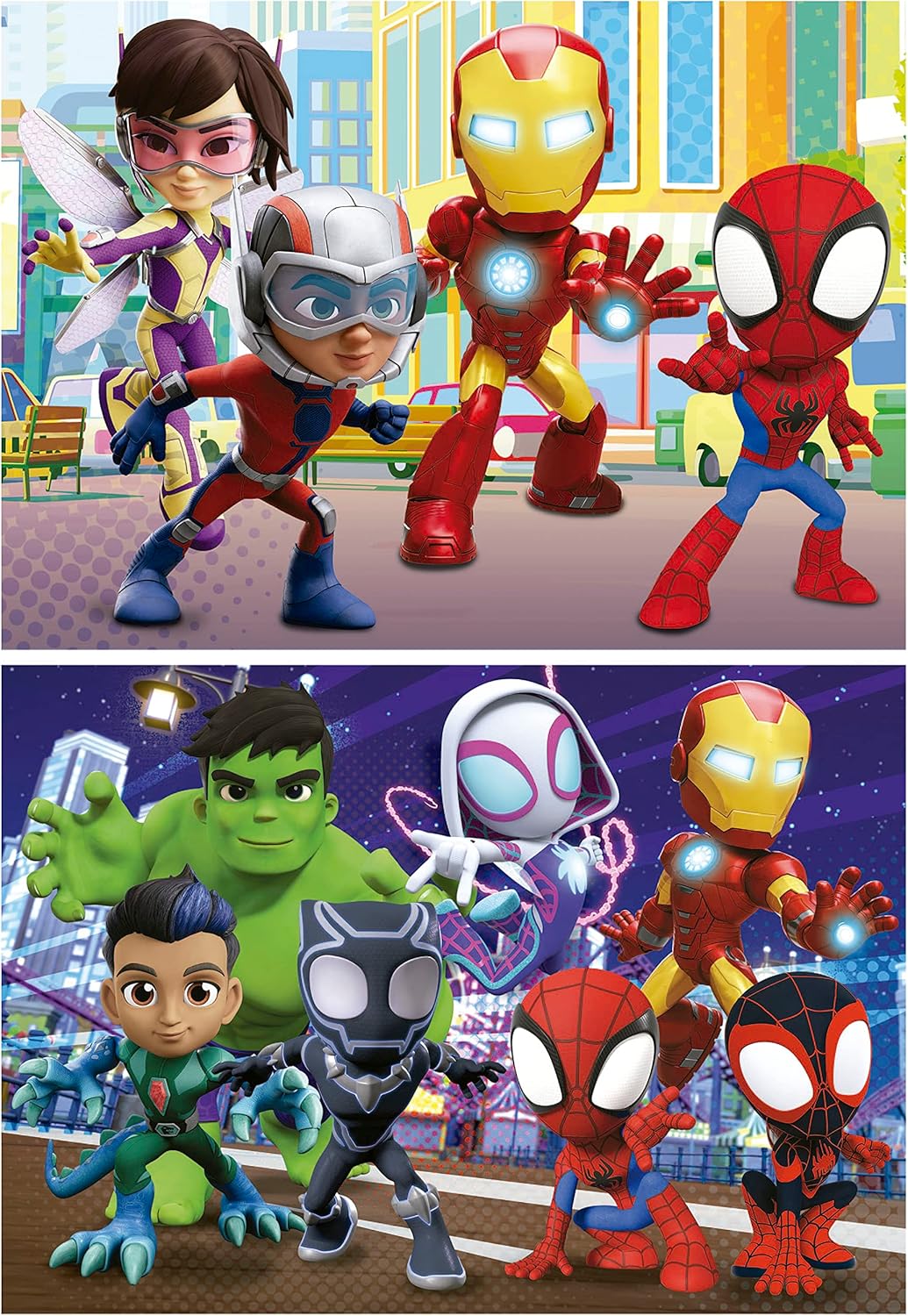 Educa - Set de 2 puzzles infantiles con 48 piezas de cartón | Spidey & Amazing Friends, Marvel. A partir de 4 5 6 años (19678
