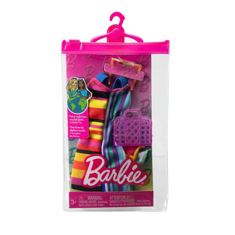 Barbie Fashion Pack HJT22 Long Graphic Dress, Handbag and Sunglasses Design