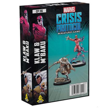 Atomic Mass Games | Marvel Crisis Protocol: Klaw & M'Baku | Miniatures Game | Ages 14+ | 2 Players | 90 Minutes Playing Time