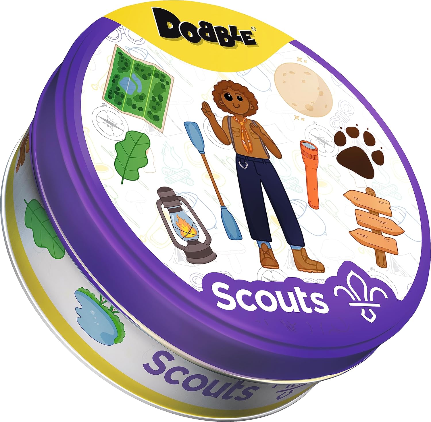 Asmodee | Dobble Scouts | Card Game | Ages 6+ | 2-8 Players | 15 Minutes Playing Time