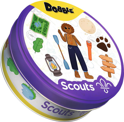 Asmodee | Dobble Scouts | Card Game | Ages 6+ | 2-8 Players | 15 Minutes Playing Time