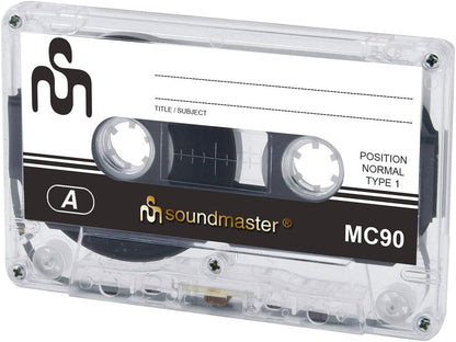 Soundmaster: Cassette Tapes 90 Minutes, Bundle Packaging (5 Pieces)