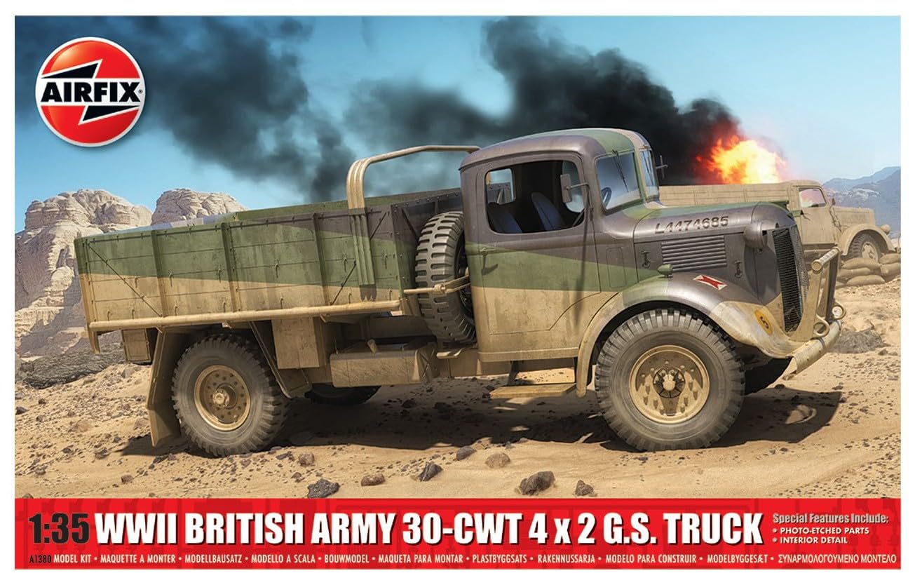 Airfix - 1/35 Wwii British Army 30-cwt 4x2 Gs Truck (8/23) *