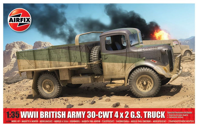 Airfix - 1/35 Wwii British Army 30-cwt 4x2 Gs Truck (8/23) *