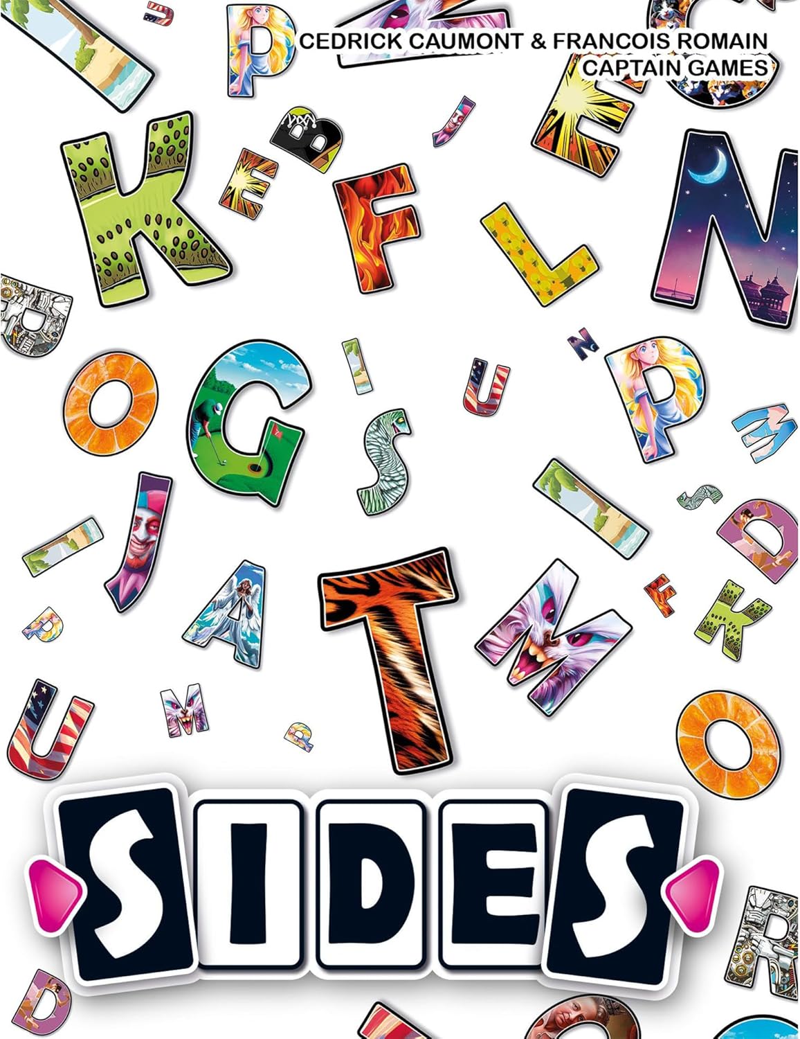 Captain Games | Sides | Co-op Party Card Game | Ages 10+ | 2-9 Players | 30 Minutes Playing Time