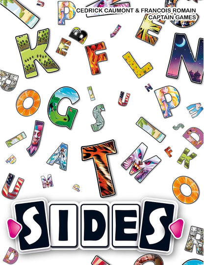 Captain Games | Sides | Co-op Party Card Game | Ages 10+ | 2-9 Players | 30 Minutes Playing Time