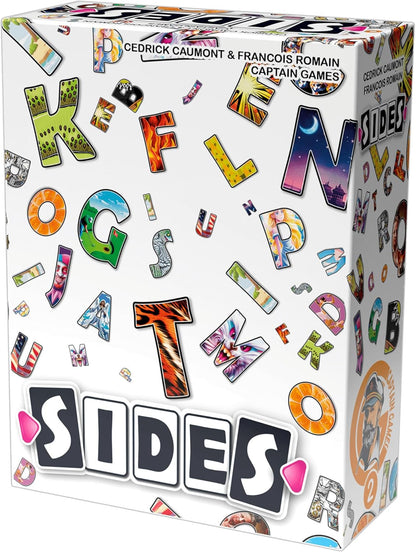 Captain Games | Sides | Co-op Party Card Game | Ages 10+ | 2-9 Players | 30 Minutes Playing Time