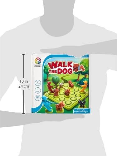 Smart Games - Walk the Dog, Puzzle Game with 80 Challenges, 7+ Years