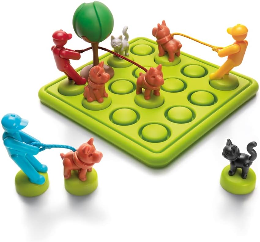 Smart Games - Walk the Dog, Puzzle Game with 80 Challenges, 7+ Years
