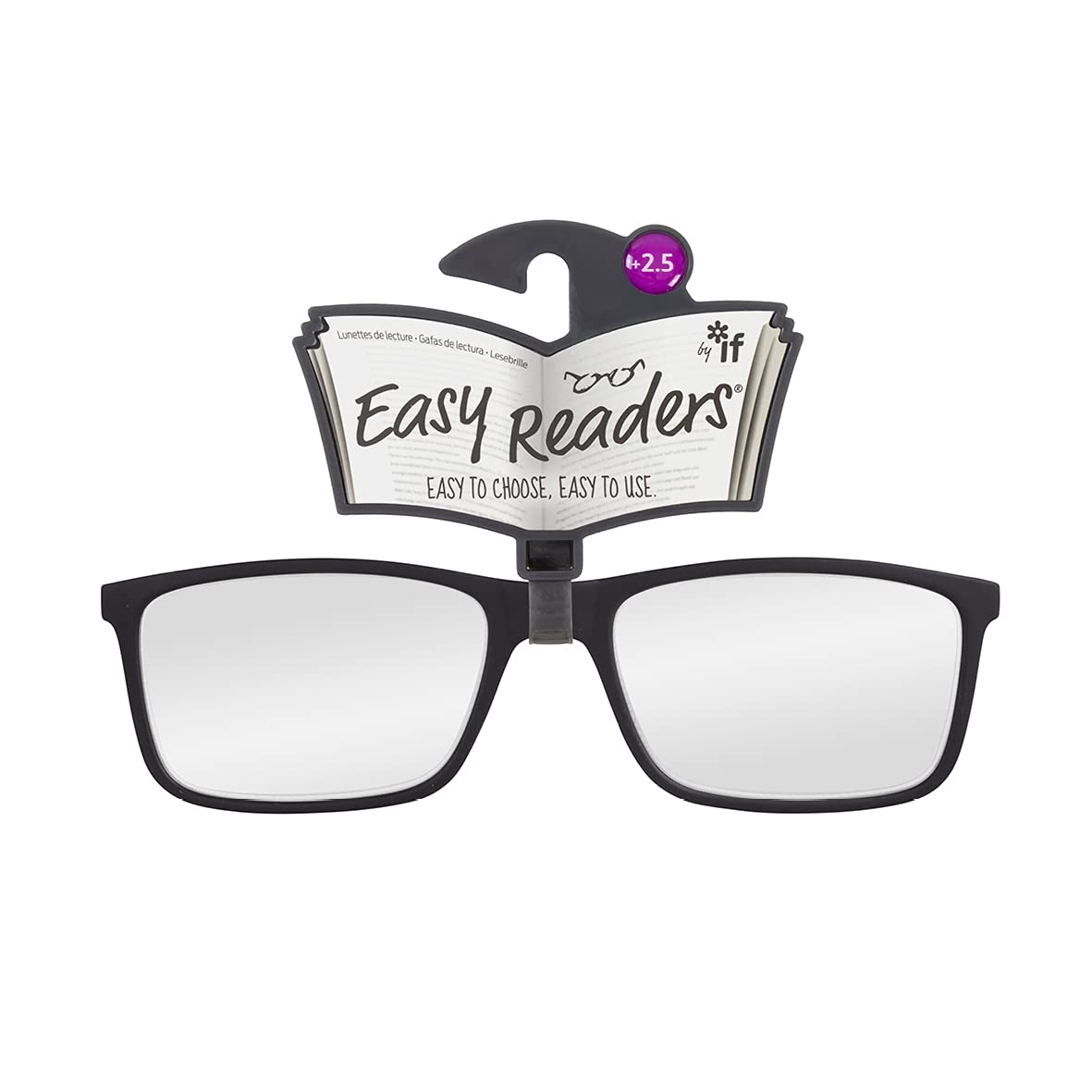 IF Easy Readers - Sporty Black/Clear +2.5 (M