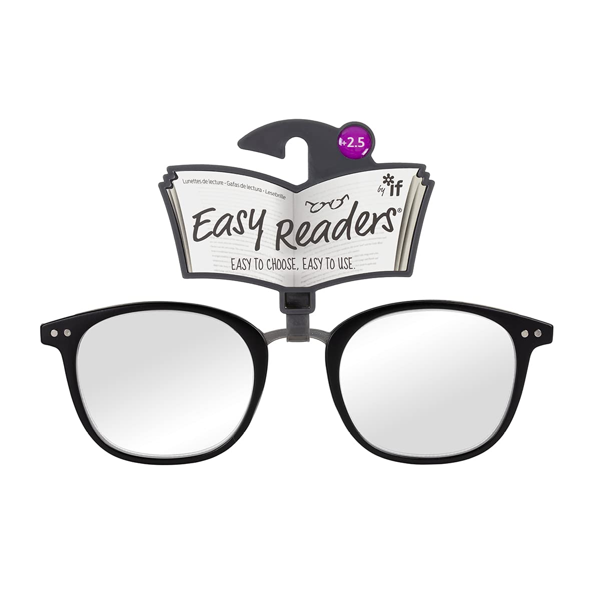 IF Easy Readers - Metal Bridge Black +2.5 (U