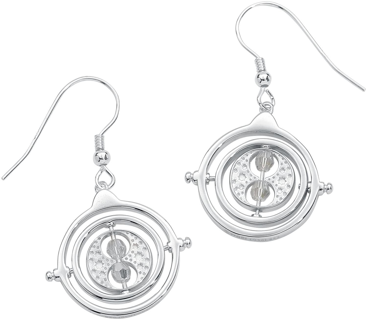 Harry Potter Zeitumkehrer (Time Turner) Oorbel zilverkleurig