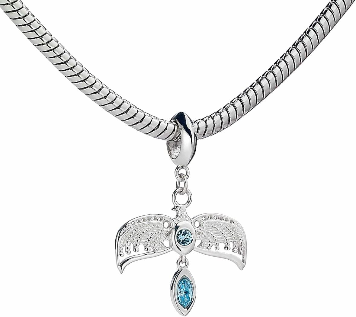 Harry Potter Sterling Silver Diadem Slider Charm with Crystals