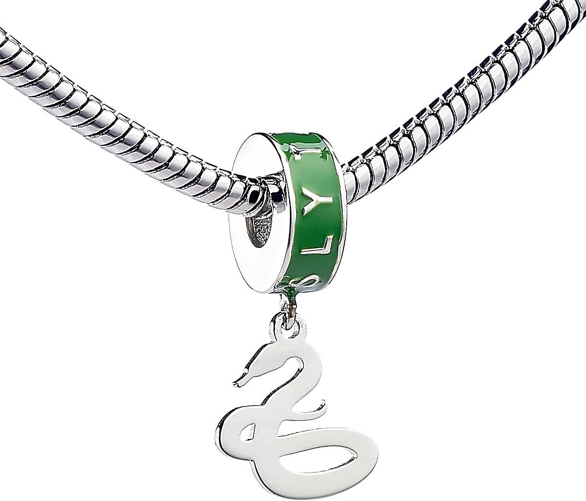 Harry Potter Sterling Silver Slytherin House Slider Charm