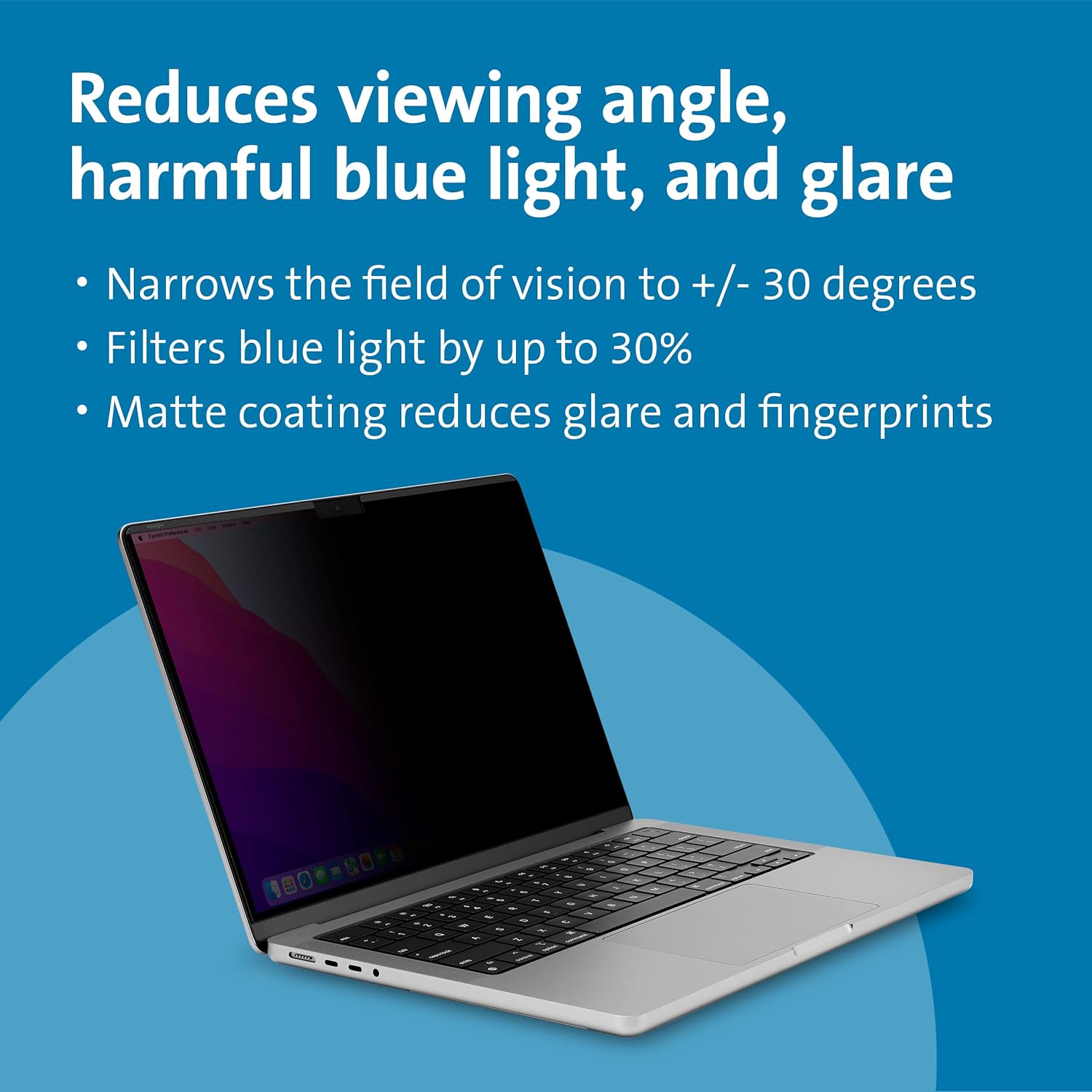 Kensington Magpro Elite - Notebook Privacy Filter - Removable - Magnetic - 14`` - Black - For Apple Macbook Pro (14.2 In)