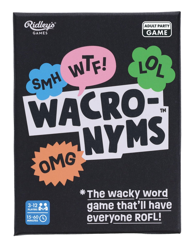 Wacronyms: The wacky word game that will make everyone ROFL!