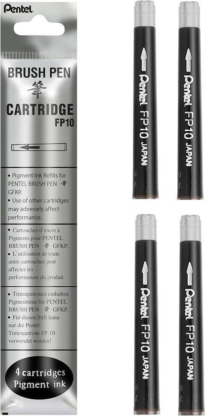 Pentel Fountain Brush Pen - Black ink, single piece