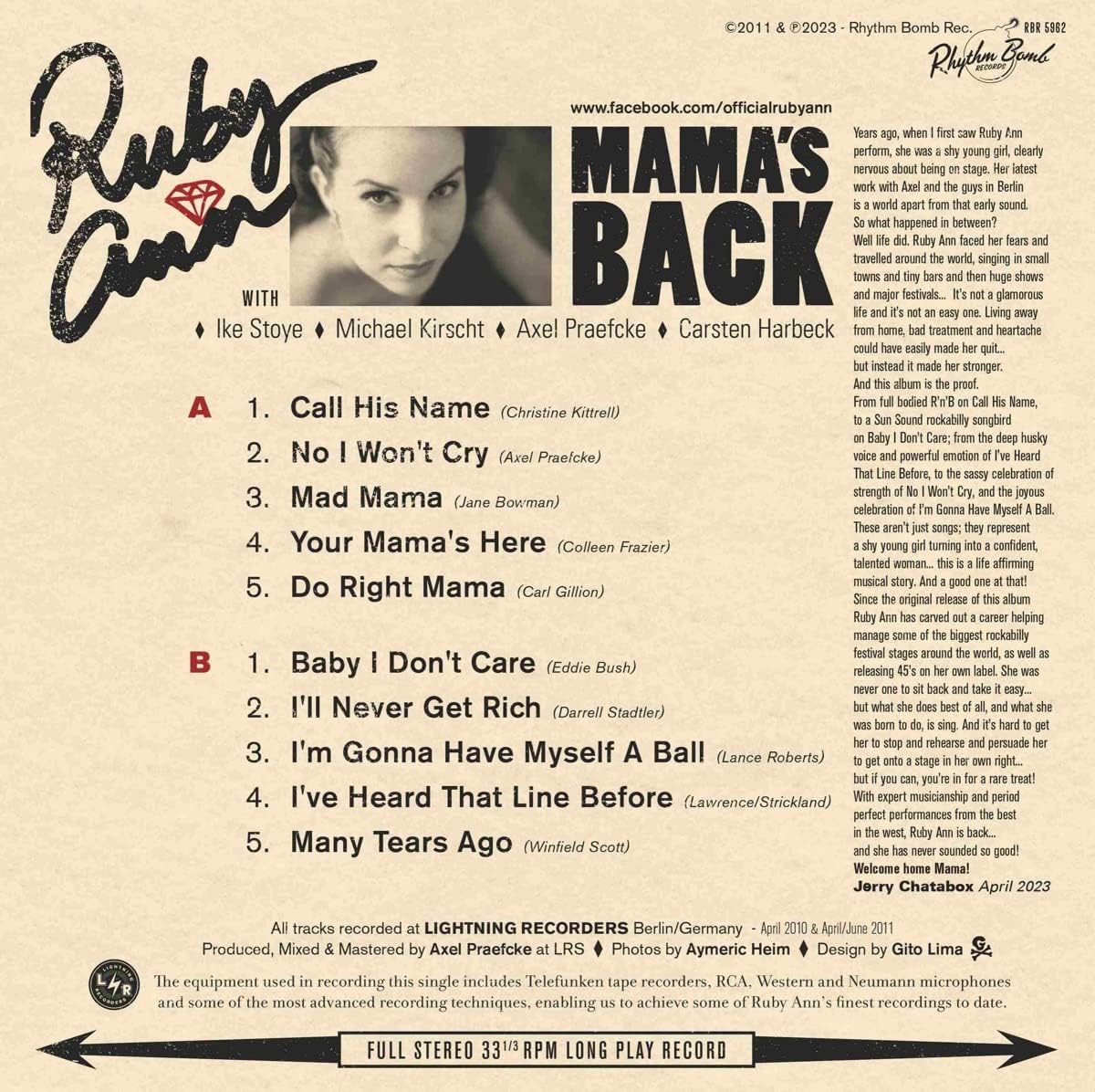 Mama'S Back (10"