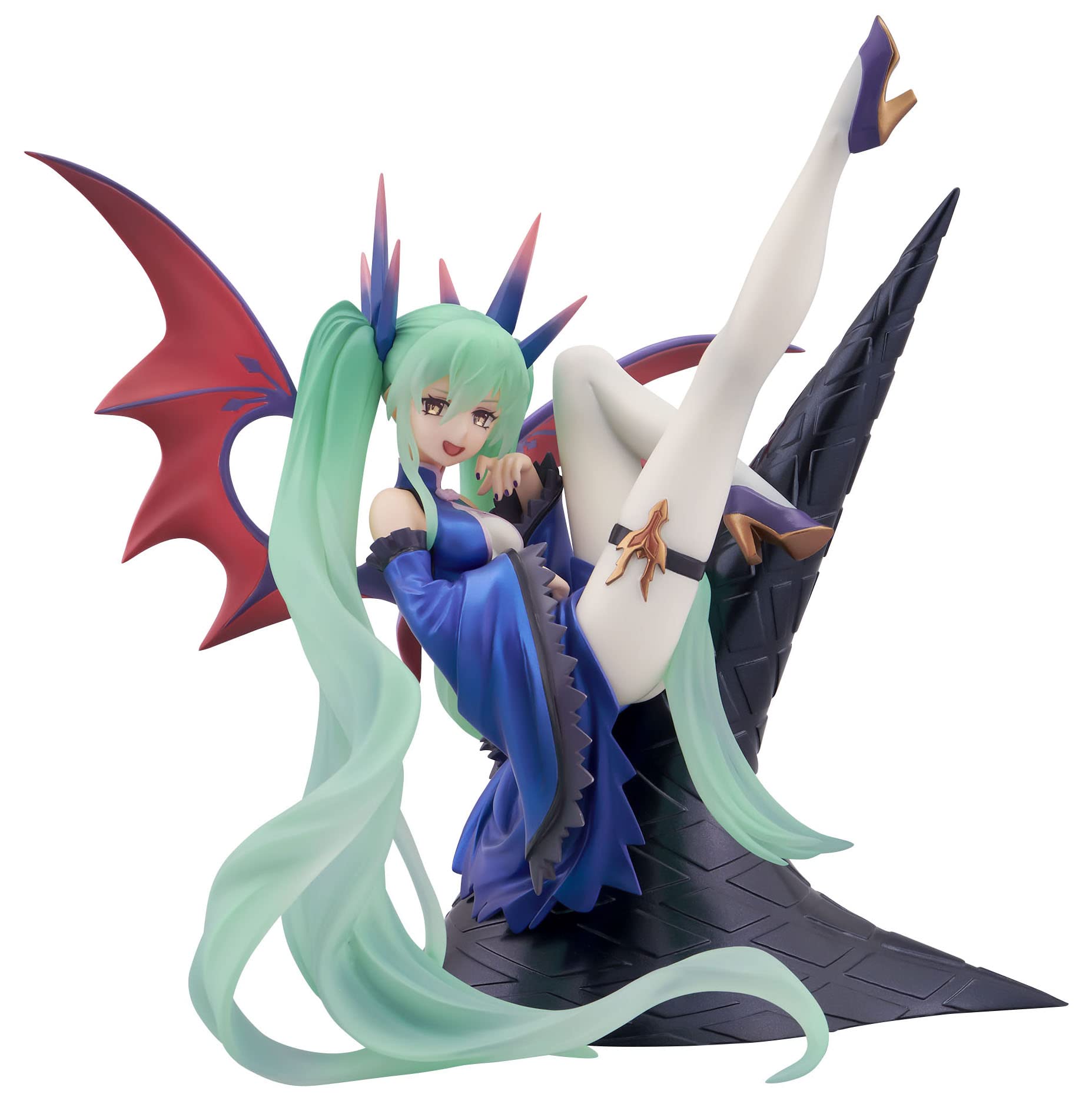 TENITOL Hatsune Miku Dark Figure, Total Height Approx. 6.7 inches (170 mm), Non-scale, ATBC-PVC, Painted, Complete Figure
