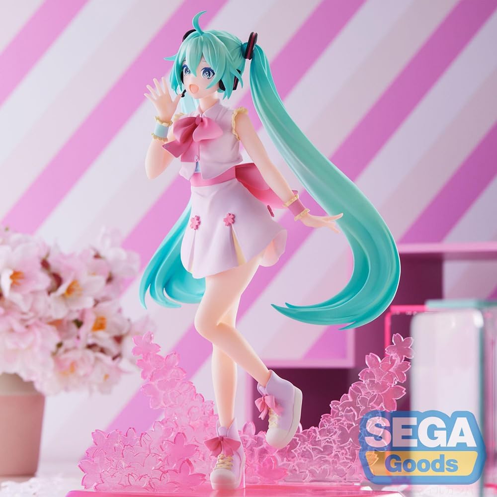 SEGA GOODS HATSUNE MIKU - Sakura Miku Omutatsu Vers. - Statuette Luminasta 21cm