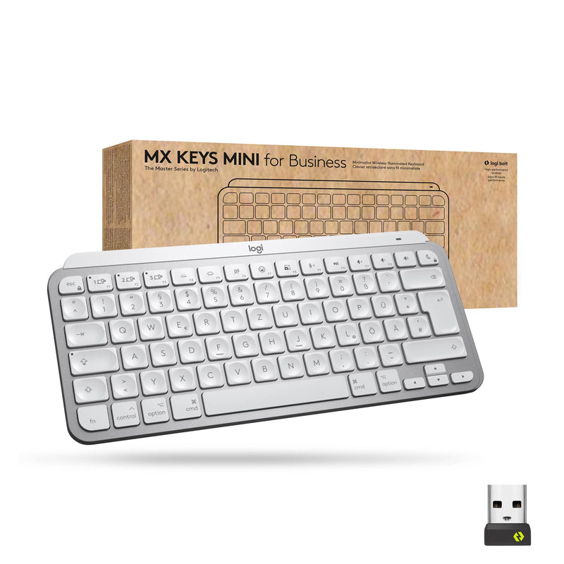 Logitech MX Keys Mini for Business Tastatur kabell