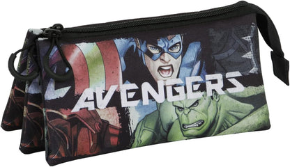 The Avengers Superpowers-FAN Dreifach Federmäppchen 2.0, Mehrfarbig