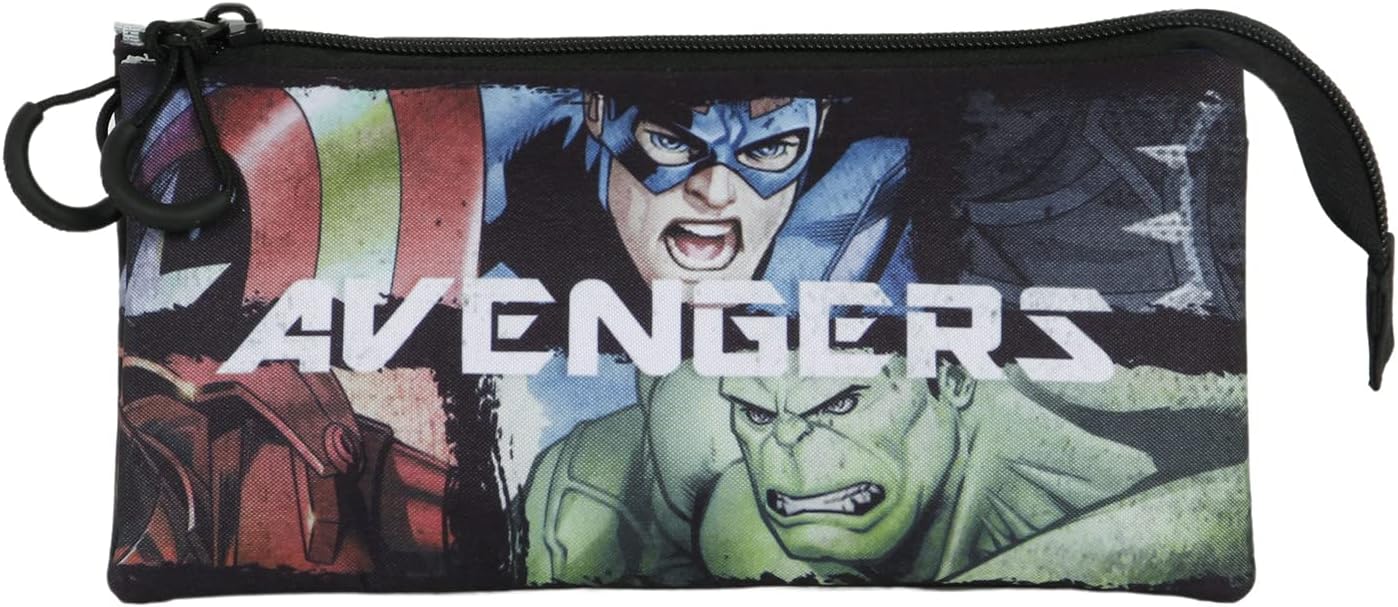The Avengers Superpowers-FAN Dreifach Federmäppchen 2.0, Mehrfarbig