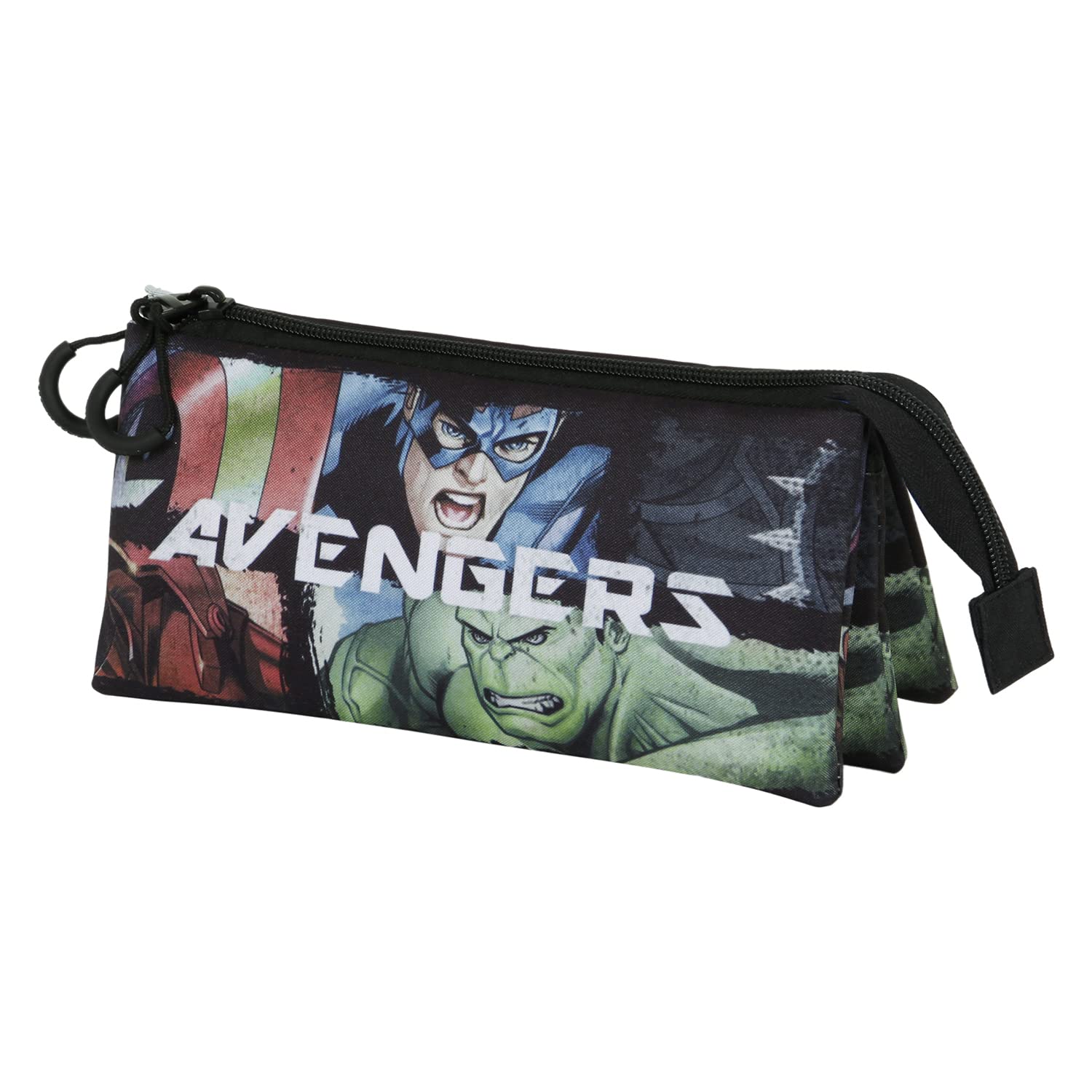 The Avengers Superpowers-FAN Dreifach Federmäppchen 2.0, Mehrfarbig