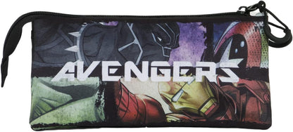 The Avengers Superpowers-FAN Dreifach Federmäppchen 2.0, Mehrfarbig