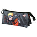 Naruto Shuriken-FAN Dreifach Federmäppchen 2.0, Grau
