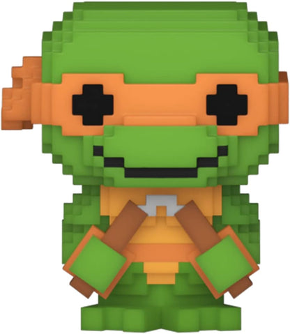 Funko Bitty POP! Teenage Mutant Ninja Turtles - Leonardo, Michelangelo, April O’Neil and A Surprise Mystery Mini Figure - 0.9 Inch (2.2 Cm) - TMNT Collectable - Stackable Display Shelf Included