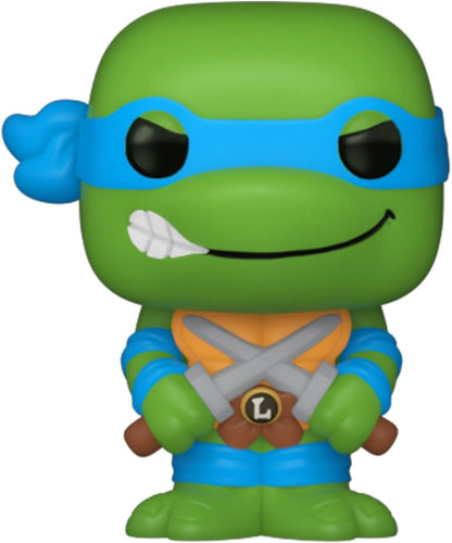 Funko Bitty POP! Teenage Mutant Ninja Turtles - Leonardo, Michelangelo, April O’Neil and A Surprise Mystery Mini Figure - 0.9 Inch (2.2 Cm) - TMNT Collectable - Stackable Display Shelf Included