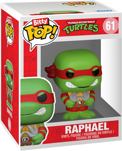 Funko Bitty Pop! Teenage Mutant Ninja Turtles Mini Collectible Toys 4-Pack - Splinter, Raphael, Rocksteady & Mystery Chase Figure (Styles May Vary