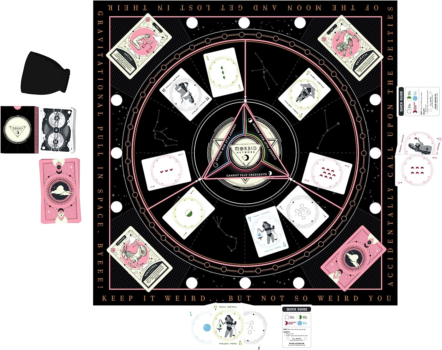 The Morbid Network Presents: The Lunar Dial | Harness the Power of the Moon | Strategy Board Games for Adults | For 2-4 Players | Ages 14+