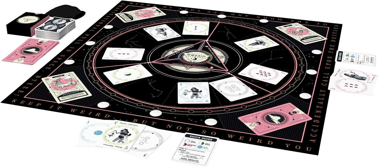The Morbid Network Presents: The Lunar Dial | Harness the Power of the Moon | Strategy Board Games for Adults | For 2-4 Players | Ages 14+