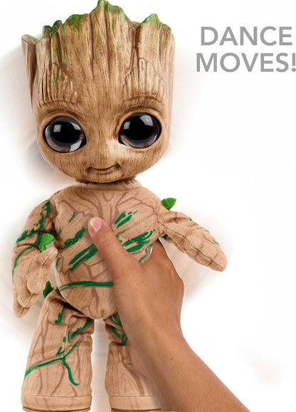 Marvel Plush, Groovin’ Groot Dancing and Talking Plush Figure from Disney+ Series I Am Groot, Soft Toy for Gifts and Collectors, HJM23